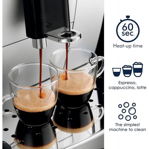 드롱기 DeLonghi ECAM22110SB Compact Automatic Cappuccino, Latte and Espresso Machine