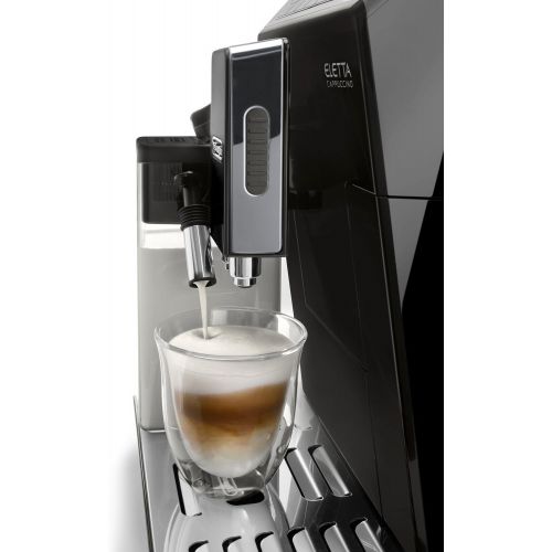 드롱기 DeLonghi Eletta Black Cappuccino Top Digital Super Automatic Machine with LatteCrema System