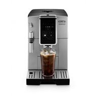 DeLonghi Dinamica Automatic Coffee & Espresso Machine TrueBrew (Iced-Coffee), Burr Grinder, Premium Adjustable Frother + Descaler, Cleaning Brush & Bean Icecube Tray, Stainless Ste