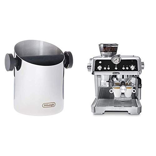 드롱기 DeLonghi DLSC059 Knock Box and DeLonghi La Specialista Espresso Machine with Sensor Grinder, Dual Heating System, Advanced Latte System & Hot Water Spout for Americano Coffee or Te