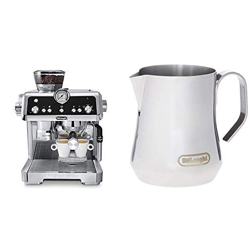 드롱기 DeLonghi La Specialista Espresso Machine with Sensor Grinder, Dual Heating System, Advanced Latte System & Hot Water Spout for Americano Coffee or Tea & Milk Frothing Jug, 12 oz, S