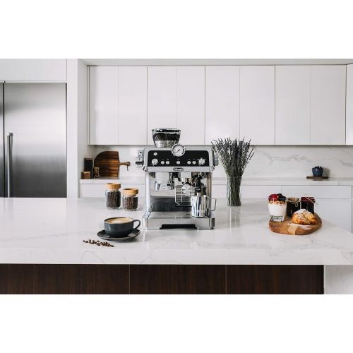 드롱기 DeLonghi La Specialista Espresso Machine with Sensor Grinder, Dual Heating System, Advanced Latte System & Hot Water Spout for Americano Coffee or Tea & Milk Frothing Jug, 12 oz, S