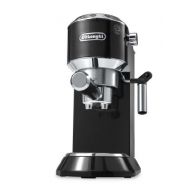 DeLonghi Dedica Coffee Machine EC680.BK, 15 Bar Espresso Pump - Black by DeLonghi