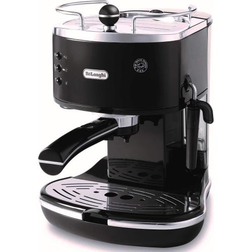 드롱기 DELONGHI ECO310BK Espresso Machine, 10.2 x 9.1 x 11.8 inches, Black/Stainless