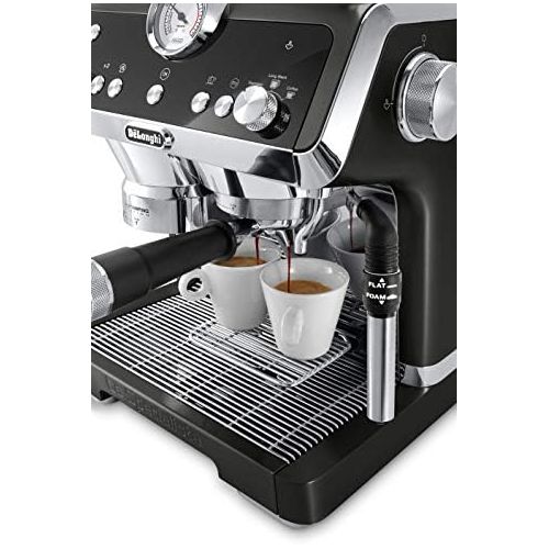 드롱기 DeLonghi La Specialista Espresso Machine with Sensor Grinder, Dual Heating System, Advanced Latte System & Hot Water Spout for Americano Coffee or Tea, Black, EC9335BK