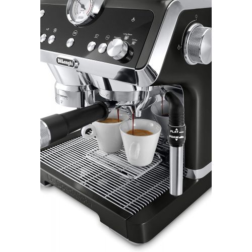 드롱기 DeLonghi La Specialista Espresso Machine with Sensor Grinder, Dual Heating System, Advanced Latte System & Hot Water Spout for Americano Coffee or Tea, Black, EC9335BK