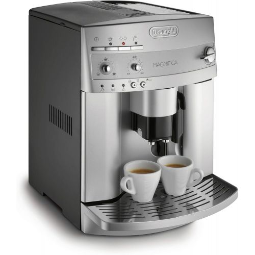 드롱기 DeLonghi ESAM3300 Super Automatic Espresso/Coffee Machine & DLSC060 Milk Frothing Jug, 12 oz, Stainless Steel