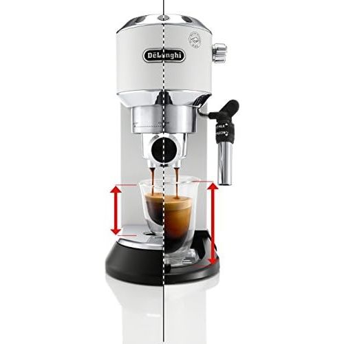 드롱기 DeLonghi EC685W Dedica Deluxe Espresso Machine, 13 x 5.9 x 12 inches, White