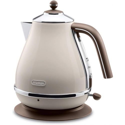 드롱기 Delonghi Electric kettle (1.0L)「ICONA Vintage Collection」KBOV1200J-BG (Dolce Beige)【Japan Domestic genuine products】