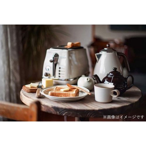 드롱기 Delonghi Electric kettle (1.0L)「ICONA Vintage Collection」KBOV1200J-BG (Dolce Beige)【Japan Domestic genuine products】