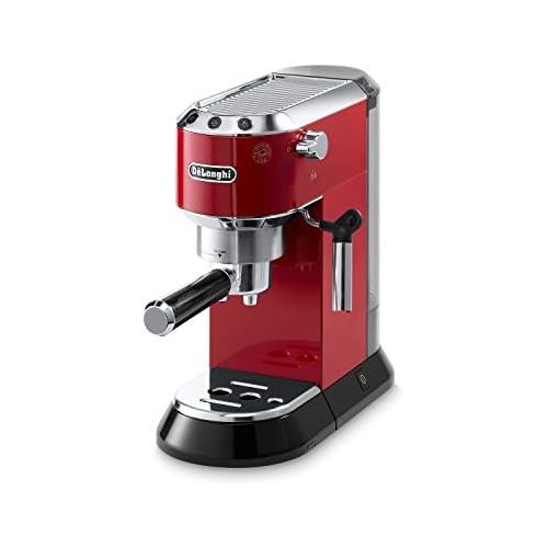 드롱기 Delonghi EC680R DEDICA 15-Bar Pump Espresso Machine, Red