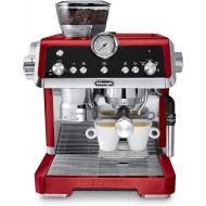 DeLonghi EC9335R La Specialista Espresso Machine with Sensor Grinder, Dual Heating System, Advanced Latte System & Hot Water Spout for Americano Coffee or Tea, Stainless Steel, Red