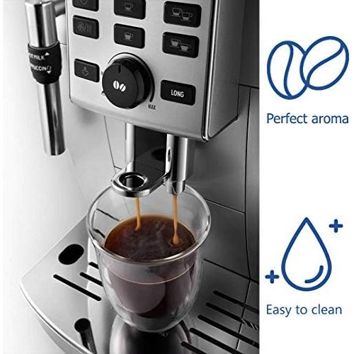 드롱기 De’Longhi ECAM 23.120SB freistehend halbautomatisch Maschine Espresso 1.8L 2Tassen schwarz, silber