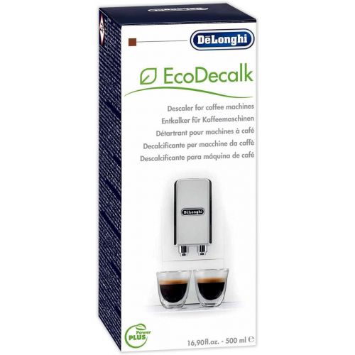 드롱기 De’Longhi 2x DELONGHI EcoDecalk Entkalker + 2x DELONGHI Wasserfilter DLS C002 + 1x DELONGHI Reinigungsbuerste (Pipe Cleaner)