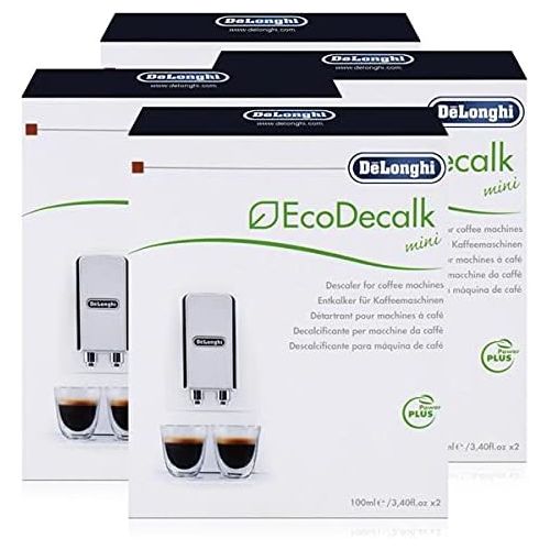 드롱기 De’Longhi 4x Delonghi Entkalker Eco Dekalk mini 200ml fuer Kaffee Espresso Vollautomaten