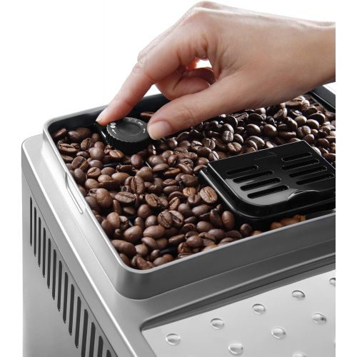 드롱기 De’Longhi DeLonghi ECAM 22.360.S Kaffee-Vollautomat (1.8 Liter, 15 bar, 1450 Watt, Milchbehalter) silber