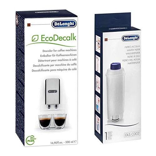 드롱기 De’Longhi Delonghi - Wasserfilter DLS C002 fuer Kaffeevollautomaten & Entkalker 500ML