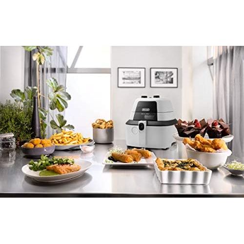 드롱기 De’Longhi DeLonghi Heissluftfritteuse IdealFry FH2133 Multicooker mit 4-in-1 Funktion, auch zum Brotbacken, 1600 Watt, weiss