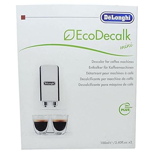 드롱기 De’Longhi 3er Pack DeLonghi Eco Decalk Mini 2 x 100 ml fuer Kaffeevollautomaten, Espressomaschinen, Filterkaffeemaschinen, Dampfreinigungsgerate und Dampfbuegelstationen