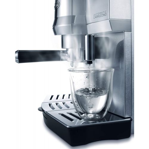 드롱기 De’Longhi DeLonghi EC 850.M Espressomaschine / Siebtrager / IFD Milchschaumsystem / 15 Bar / Metall, silber