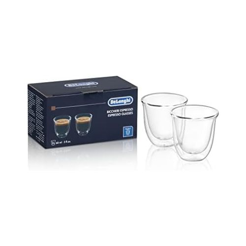 드롱기 De’Longhi DeLonghi isolierte Espresso-Glaser, 2er Set, Thermoglaser 5513214591