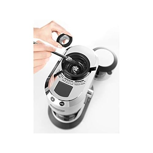 드롱기 De’Longhi DeLonghi KG 521.M Elektrische Kaffeemuehle, silber