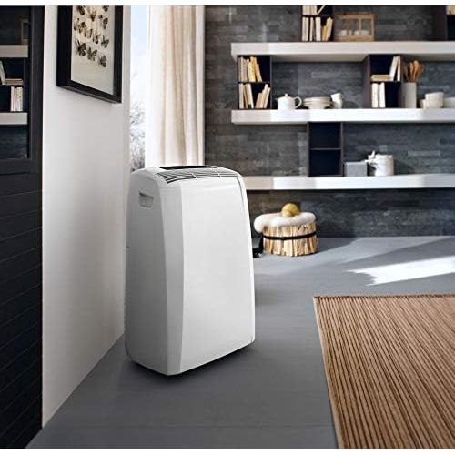 드롱기 De’Longhi DeLonghi Pinguino PAC CN93 Eco - mobiles Klimagerat mit Abluftschlauch, Klimaanlage fuer Raume bis 90 m³, Luftentfeuchter, Ventilationsfunktion, 12h-Timer, 2,6 KW, 75 x 45 x 39,5 cm