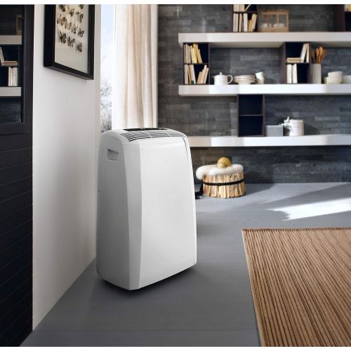 드롱기 De’Longhi DeLonghi Pinguino PAC CN93 Eco - mobiles Klimagerat mit Abluftschlauch, Klimaanlage fuer Raume bis 90 m³, Luftentfeuchter, Ventilationsfunktion, 12h-Timer, 2,6 KW, 75 x 45 x 39,5 cm