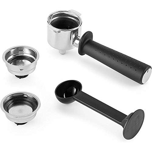 드롱기 DeLonghi EC 260. BK Traditional Strainer Machine with Professional Stainless Steel Milk Frothing Nozzle for Espresso Powder ESE Pads 15 Bar 1.0 L Black