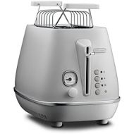 Visit the De’Longhi Store DeLonghi Toaster Distinta Moments CTIN2103 - 2 Slotted Toaster with Bun Attachment Stainless Steel in Stylish Matt Metallic Finish with Chrome Trim to Match Nespresso Gran Lattissi