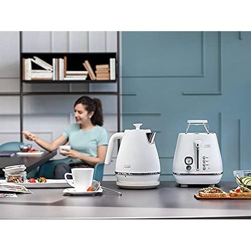 드롱기 Visit the De’Longhi Store DeLonghi Toaster Distinta Moments CTIN2103 - 2 Slotted Toaster with Bun Attachment Stainless Steel in Stylish Matt Metallic Finish with Chrome Trim to Match Nespresso Gran Lattissi