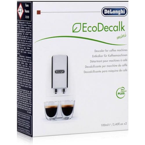 드롱기 De’Longhi DeLonghi Eco Decalk Natural Coffee Machine Descaler Solution (Pack of 6 x 100 ml Fluid)