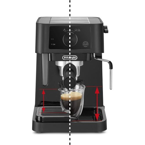 드롱기 Visit the De’Longhi Store DeLonghi Stilosa Advanced EC235.BK Coffee Maker with 15 Bar Pressure 1100 W 1 L Black