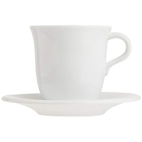 드롱기 Visit the De’Longhi Store DeLonghi DLSC309 Cappuccino Cups and Saucers Porcelain Set of 2