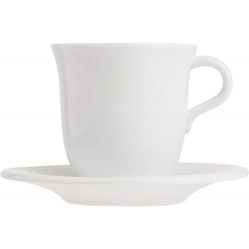 드롱기 Visit the De’Longhi Store DeLonghi DLSC309 Cappuccino Cups and Saucers Porcelain Set of 2