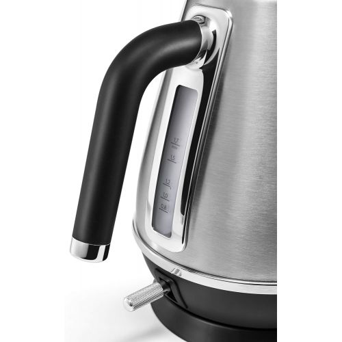 드롱기 Visit the De’Longhi Store DeLonghi Distinta X KBI2001.M-1.7 Litre Kettle with Water Level Indicator and 360° Base Stainless Steel