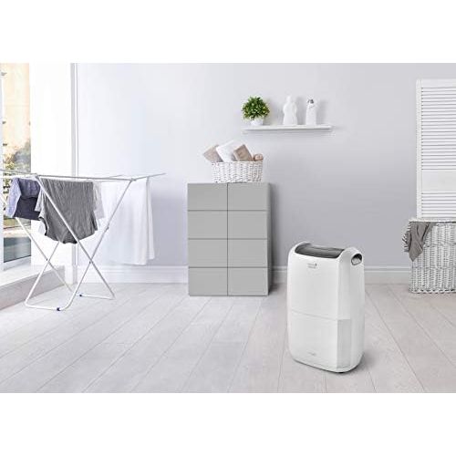 드롱기 Visit the De’Longhi Store DeLonghi Tasciugo Ariadry Multi DDSX225 - Electric Dehumidifier & Purifier, Mobile Device for Rooms up to 100 m³, with Laundry Function, Eco-Friendly, Grey