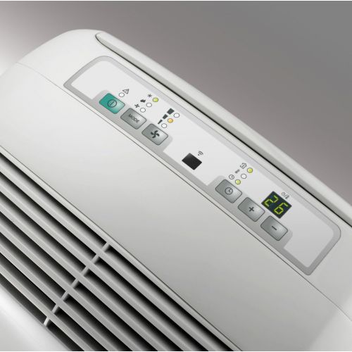 드롱기 De’Longhi DeLonghi PAC N90 Eco Silent Portable Air Conditioner / 2,500 W / White