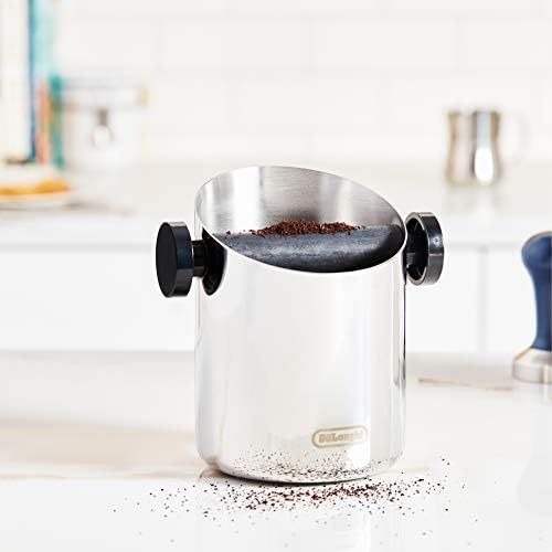 드롱기 Visit the De’Longhi Store DeLonghi DLSC059 Espresso Strainer Coffee Grounds Tee Box Coffee Machines Accessories for Home Barista Barista Stainless Steel Knocking Container