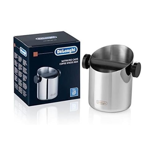 드롱기 Visit the De’Longhi Store DeLonghi DLSC059 Espresso Strainer Coffee Grounds Tee Box Coffee Machines Accessories for Home Barista Barista Stainless Steel Knocking Container