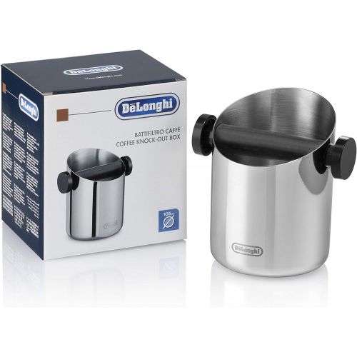 드롱기 Visit the De’Longhi Store DeLonghi DLSC059 Espresso Strainer Coffee Grounds Tee Box Coffee Machines Accessories for Home Barista Barista Stainless Steel Knocking Container