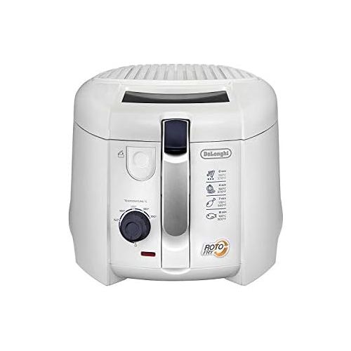 드롱기 Visit the De’Longhi Store DeLonghi F28211.W1 RotoFry deep fryer, 1800 W, 1.2 liters, stainless steel, white