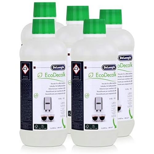 드롱기 De’Longhi Bulk pack of 5 bottles of Delonghi Espresso and Bean to Cup Machines descaler entkalker