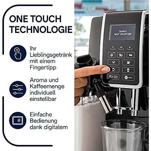 드롱기 Visit the De’Longhi Store DeLonghi Dinamica ECAM Coffee Machine, Black