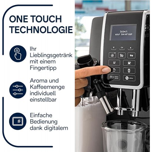 드롱기 Visit the De’Longhi Store DeLonghi Dinamica ECAM Coffee Machine, Black