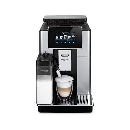드롱기 Visit the De’Longhi Store DeLonghi PrimaDonna Soul ECAM 612.55.SB Kaffeevollautomat mit Milchsystem & Bean Adapt Technologie, Cappuccino und Espresso auf Knopfdruck, 4,3 Zoll TFT Farbdisplay und App-Steueru