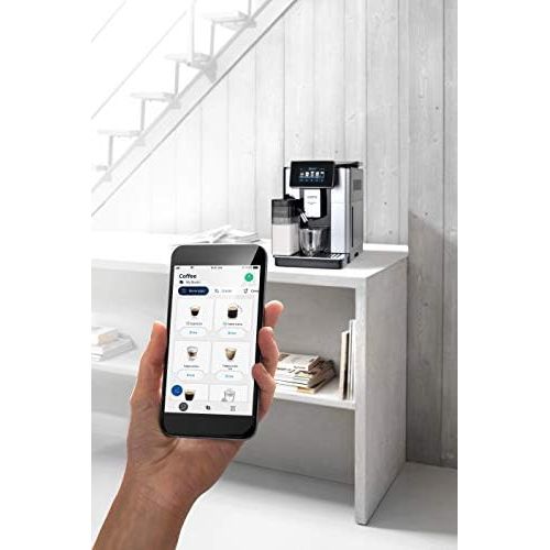 드롱기 Visit the De’Longhi Store DeLonghi PrimaDonna Soul ECAM 612.55.SB Kaffeevollautomat mit Milchsystem & Bean Adapt Technologie, Cappuccino und Espresso auf Knopfdruck, 4,3 Zoll TFT Farbdisplay und App-Steueru