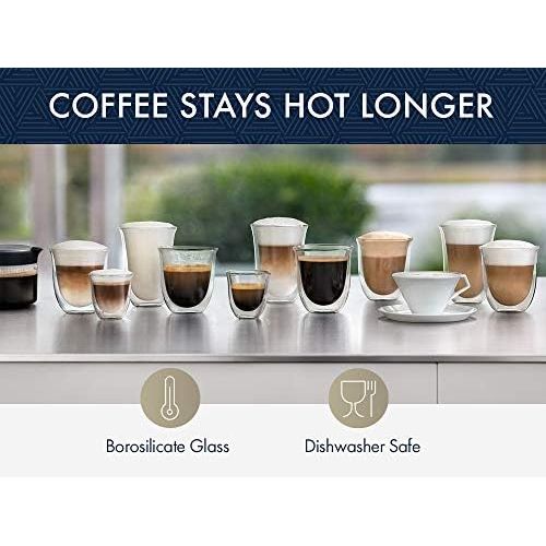 드롱기 Visit the De’Longhi Store DeLonghi Delonghi Fancy Box Set of 6 Thermal Glasses