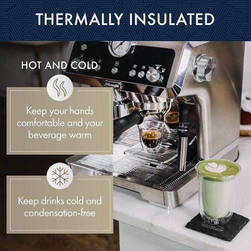 드롱기 Visit the De’Longhi Store DeLonghi Delonghi Fancy Box Set of 6 Thermal Glasses