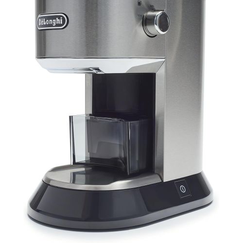 드롱기 [아마존베스트]DeLonghi Dedica Conical Burr Grinder with Portafilter Attachment, 6.9 x 11.2 x 18.1 inches, Silver